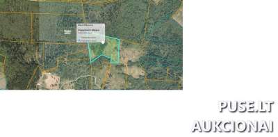 Žemės ūkio paskirties sklypas Telšių rajone, Virmėnų kaime, 4.27 ha, pradinė kaina 23920 EUR