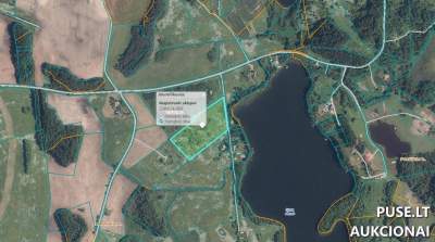 Žemės ūkio paskirties sklypas Rokiškio r., Dirdų k., 3.57 ha, pradinė kaina 4020 EUR