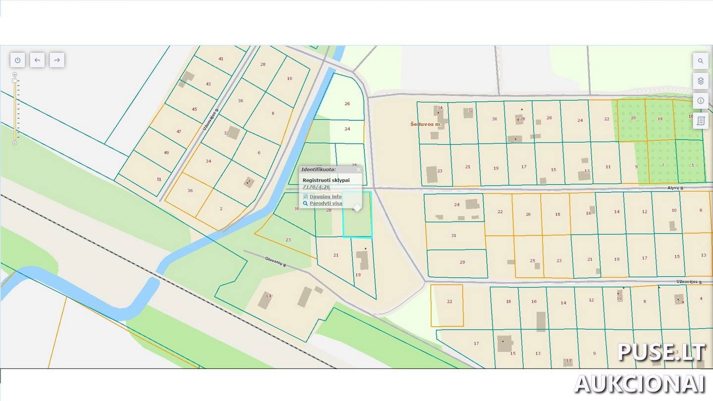Žemės sklypas Sklypai Alyvų g. 26, 82241 Šeduva, Šeduvos miesto sen., Radviliškio r. sav. 2