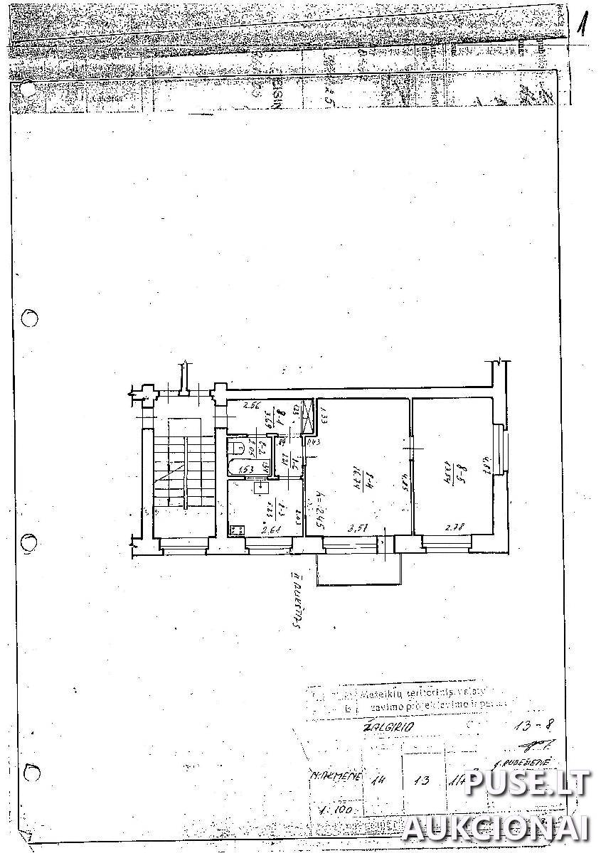 Butas Patalpos/Butai Žalgirio g. 13, 85131 Naujoji Akmenė, Naujosios Akmenės miesto sen., Akmenės r. sav. 1