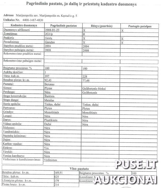 Paštas Pastatai Kęstučio g. 5, 68308 Marijampolė, Marijampolės sav. 1