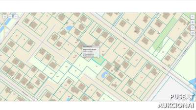 1/2 dalis žemės sklypo Šiauliuose, Sodo g. 147, pradinė kaina 2850 EUR