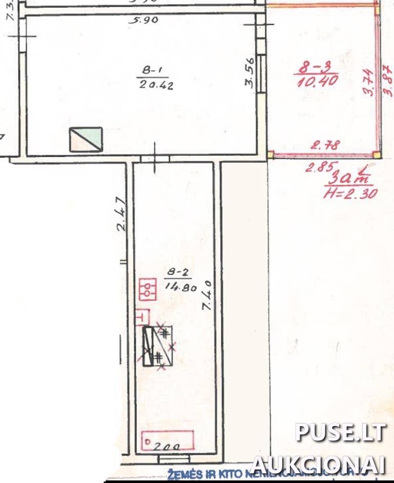Butas Patalpos/Butai Popieriaus g. 10, 08404 Vilnius, Vilniaus m. sav. 9