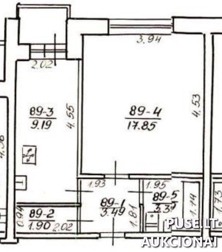Butas Patalpos/Butai Taikos pr. 88, 31217 Visaginas, Visagino sav. 3