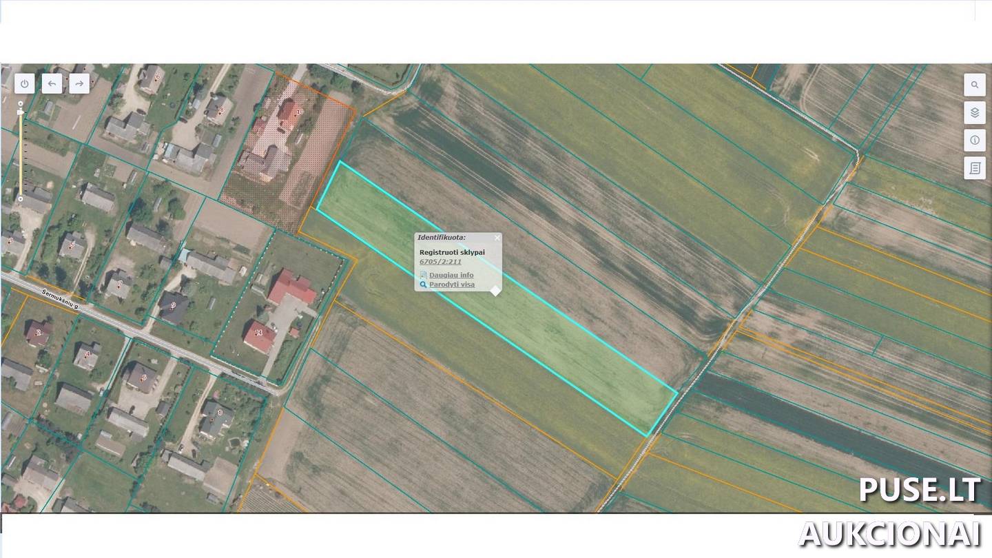 Žemės sklypas Sklypai Pasvalio g., Girsūdai, Daujėnų sen., Pasvalio r. sav. 1