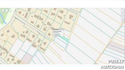 Žemės ūkio paskirties sklypo 1/6 dalis Girsūdų kaime, Pasvalio rajone, pradinė kaina 34 EUR