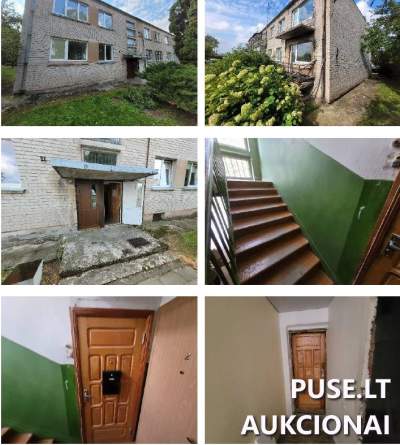 2 kambarių butas Panevėžio r. sav., Ramygaloje, Kaštonų g. 4, pradinė kaina 8800 EUR