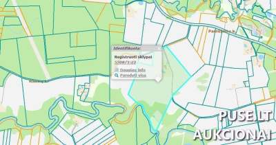 Žemės sklypo dalis Klaipėdos rajone, Pašlūžmio kaimo teritorijoje, 72000 EUR pradinė kaina