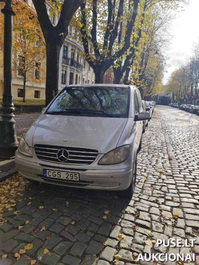 Keleivinis automobilis MERCEDES BENZ VIANO aukcione Klaipėdoje pradinė kaina 3600 EUR