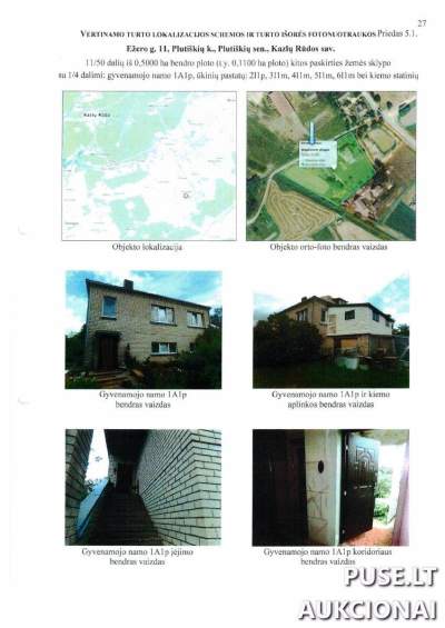 Žemės sklypo dalis Kazlų Rūdos sav. Ežero g. 11, 12800 EUR (1100 kv.m. gyvenamosios teritorijos dalis)