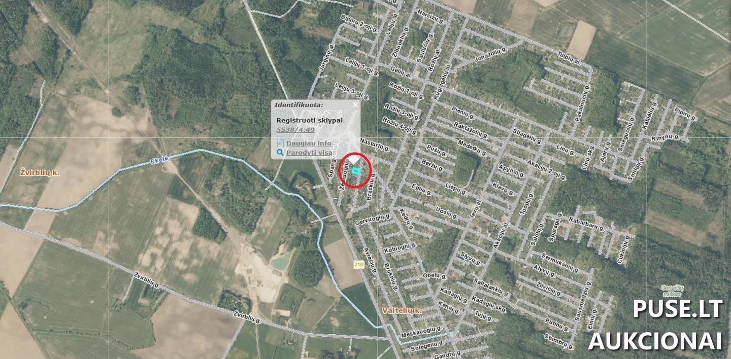 Žemės sklypas Sklypai Braškių g. 7, 96179 Vaiteliai, Dauparų-Kvietinių sen., Klaipėdos r. sav. 1