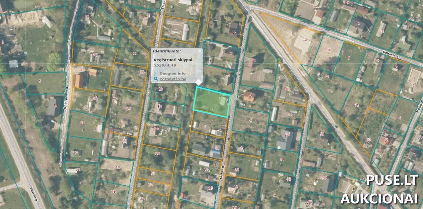Žemės sklypas Sklypai Braškių g. 7, 96179 Vaiteliai, Dauparų-Kvietinių sen., Klaipėdos r. sav. 3