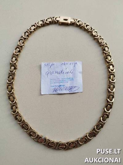 Auksinė grandinėlė 585 praba 164.89 g už 5309 EUR Varžytynėse
