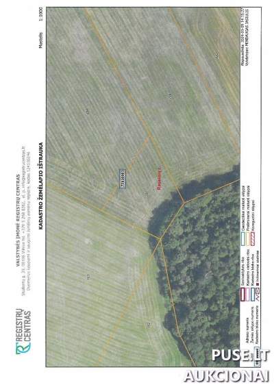 Parduodama 2/3 dalis žemės ūkio sklypo Raseinių r. sav., Belazariškio k. nuo 357 EUR