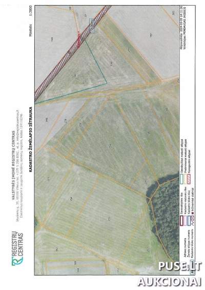 2/3 dalis 1.60 ha žemės ūkio sklypo Raseinių rajone, Belazariškio kaime, pradinė kaina 3414 EUR