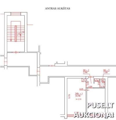Mažas 16.96 kv.m. butas Šiauliuose, Vytauto g. 261, su 10600 EUR pradine kaina
