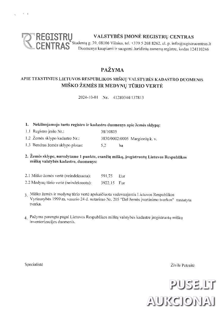 Žemės sklypas Sklypai Kapiniškiai, Marcinkonių sen., Varėnos r. sav. 9