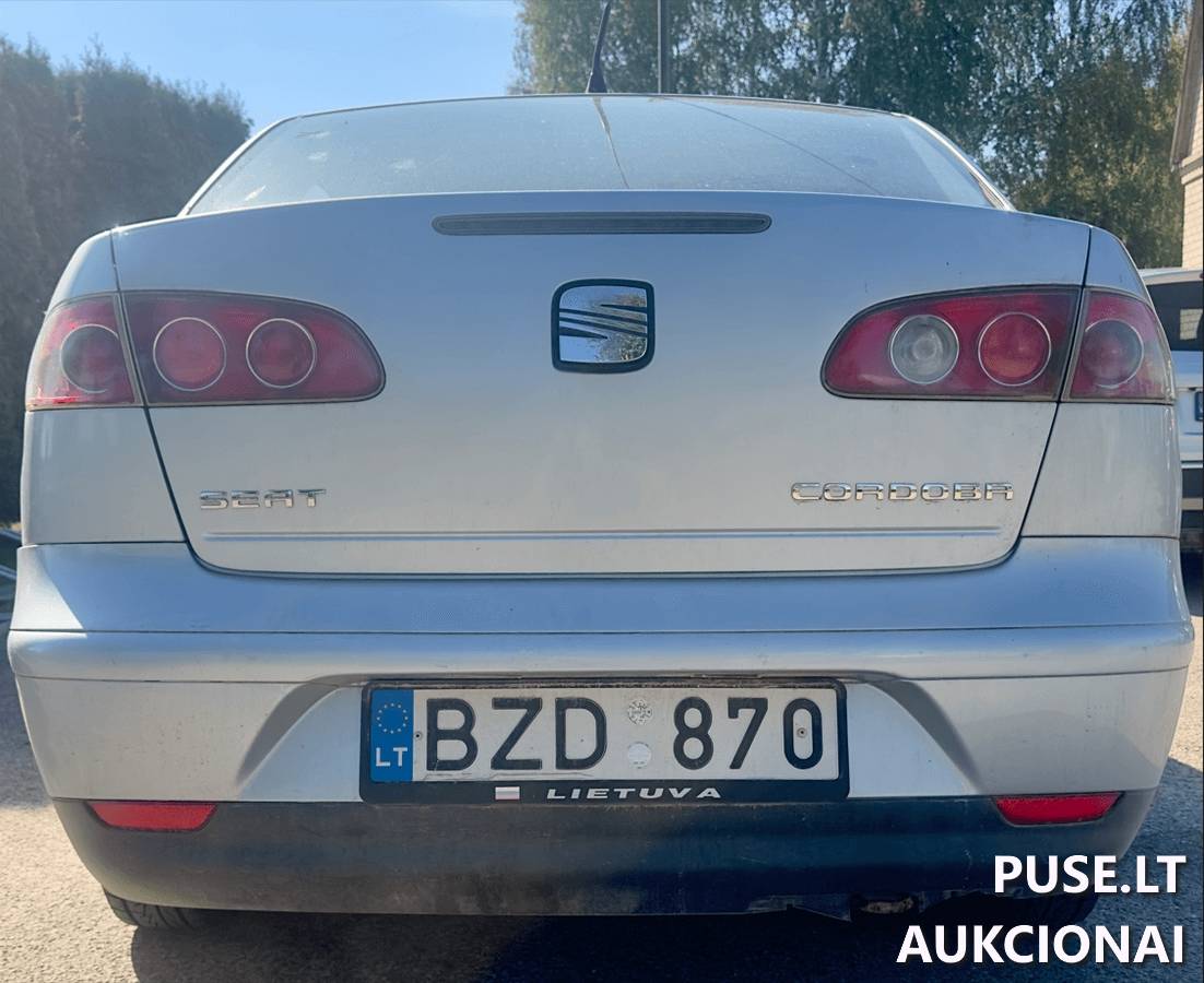 Automobilis SEAT CORDOBA  (valstybinis Nr. BZD870) Lengvasis automobilis 2