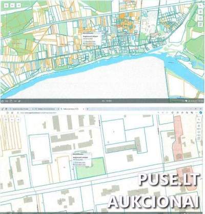 Žemės sklypo dalis Jurbarko r., Smalininkų m. Nemuno g. 86, pradinė kaina 9478 EUR