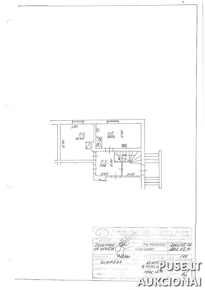 Butas Patalpos/Butai Ąžuolų g. 11, 92206 Klaipėda, Klaipėdos m. sav. 1