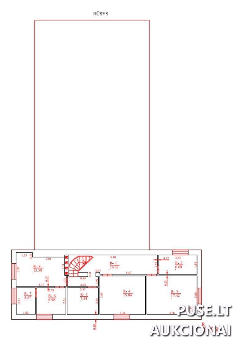 Administracinis pastatas Pastatai Mūšos g. 2, 39105 Pasvalys, Pasvalio miesto sen., Pasvalio r. sav. 1