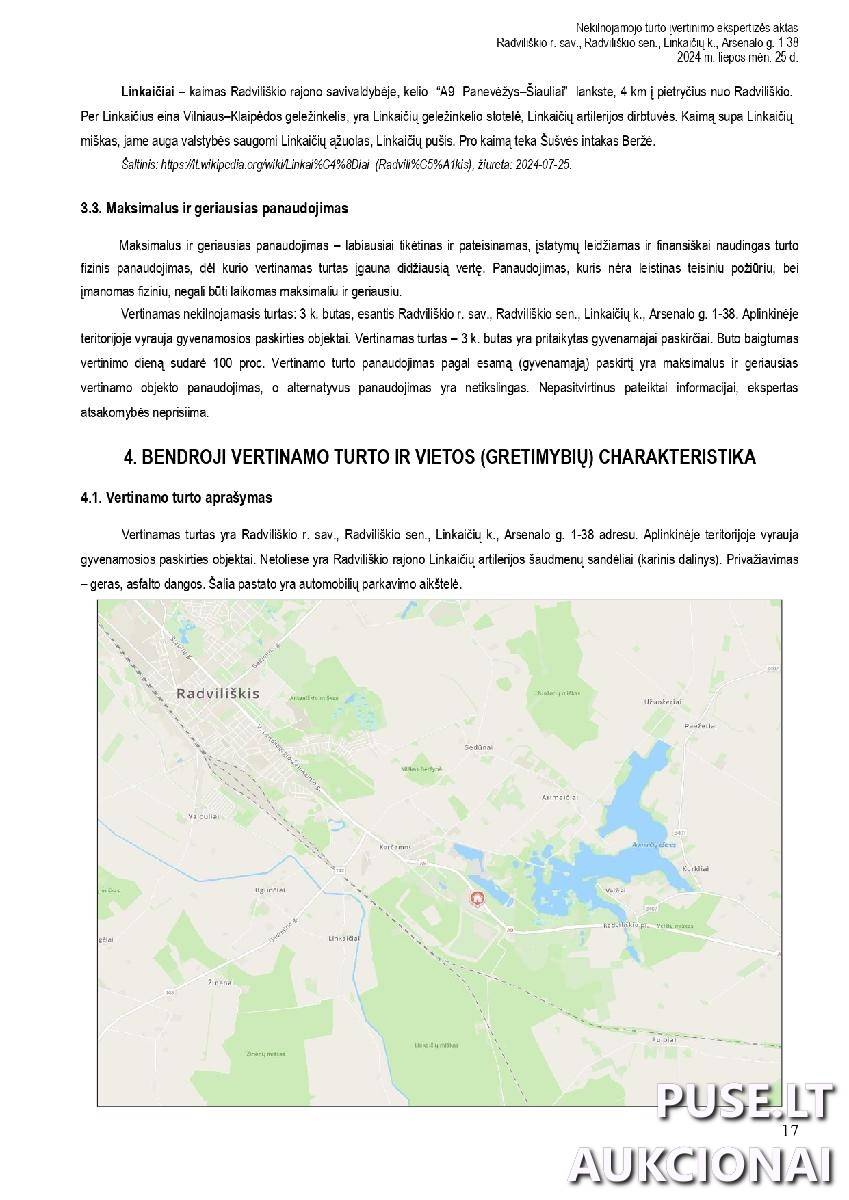 Butas Patalpos/Butai Arsenalo g. 1, 82185 Linkaičiai, Radviliškio sen., Radviliškio r. sav. 2