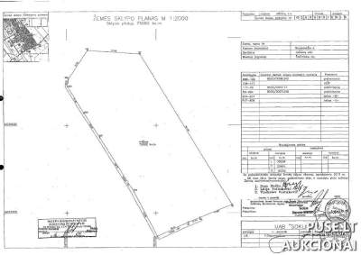 Parduodama 1571/2223 dalis žemės ūkio sklypo Šalčininkų r. sav. Naujasodžio k. - Pradinė kaina 19440 EUR
