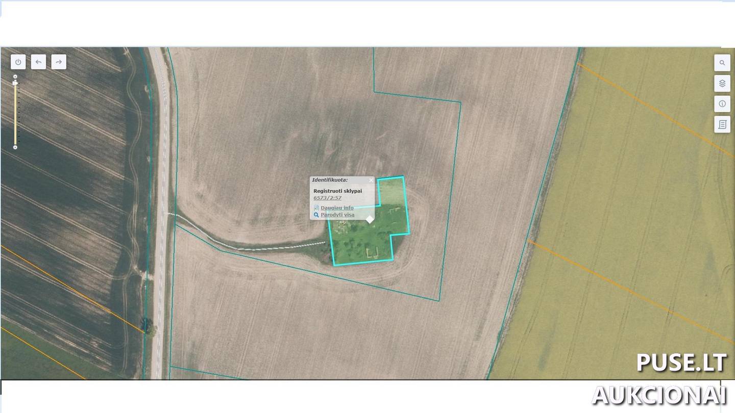Žemės sklypas Sklypai Sūkuriai 1, 83100, Pašvitinio sen., Pakruojo r. sav. 1