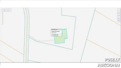 Parduodamas 0.21 ha gyvenamosios paskirties žemės sklypas Pakruojo rajone, Sūkurių k. 1, pradinė kaina 3414 EUR