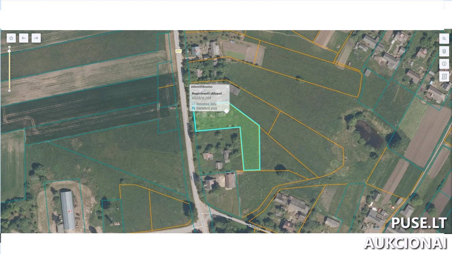 Žemės sklypas Sklypai Tilto g. 16, 83100 Sosdvaris, Pašvitinio sen., Pakruojo r. sav. 1