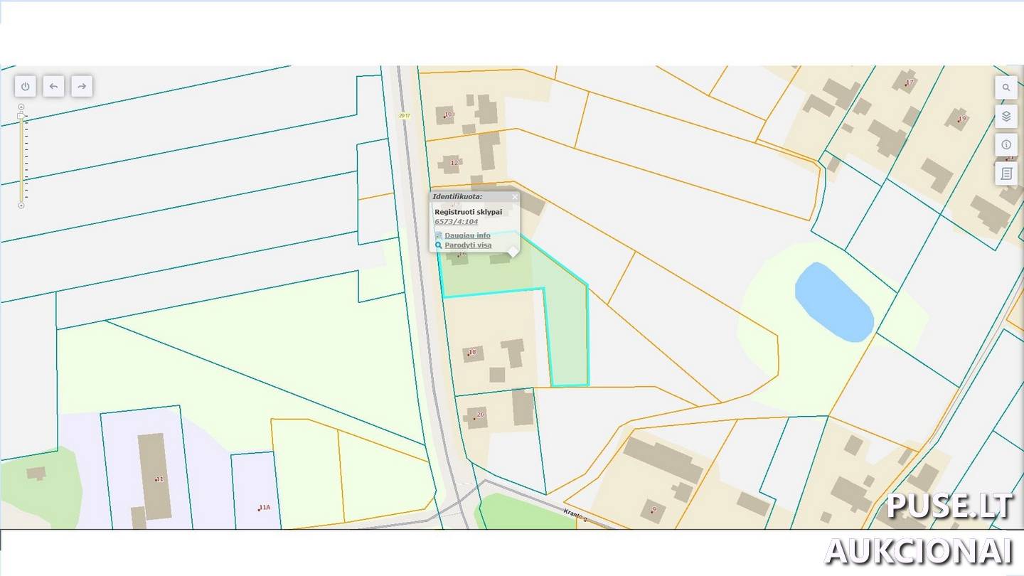 Žemės sklypas Sklypai Tilto g. 16, 83100 Sosdvaris, Pašvitinio sen., Pakruojo r. sav. 2