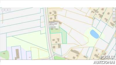 Žemės sklypas gyvenamosios paskirties statybai Pakruojo r. sav., Sosdvario k., Tilto g. 16, pradinė kaina 4437 EUR