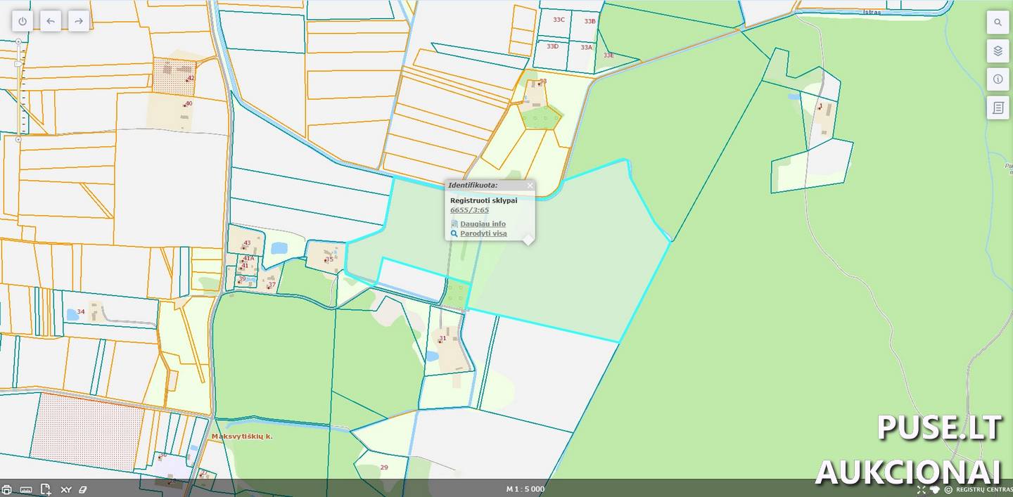Žemės sklypas Sklypai Maksvytiškių g., Maksvytiškiai, Panevėžio sen., Panevėžio r. sav. 1