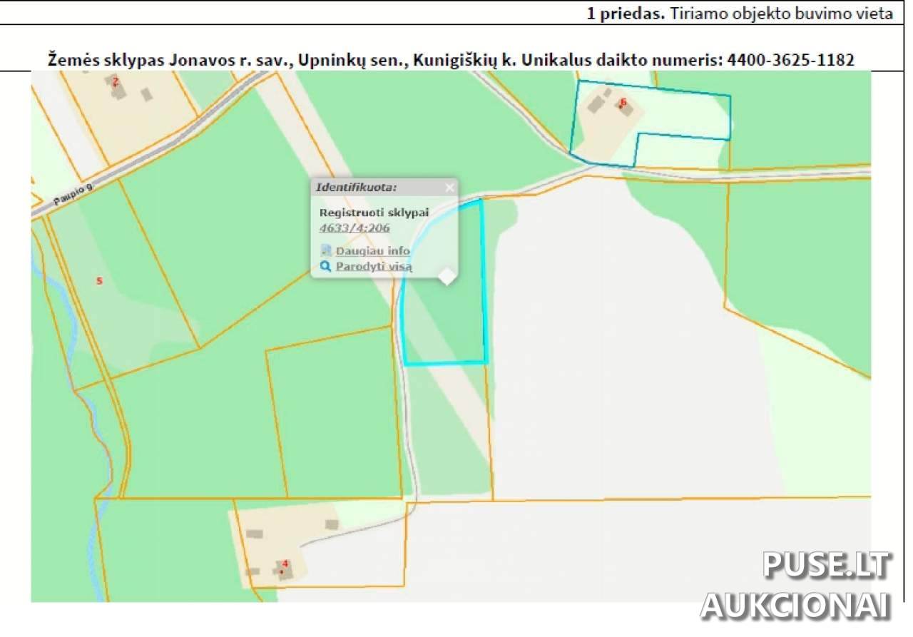 Žemės sklypas Sklypai Kunigiškiai, Upninkų sen., Jonavos r. sav. 2