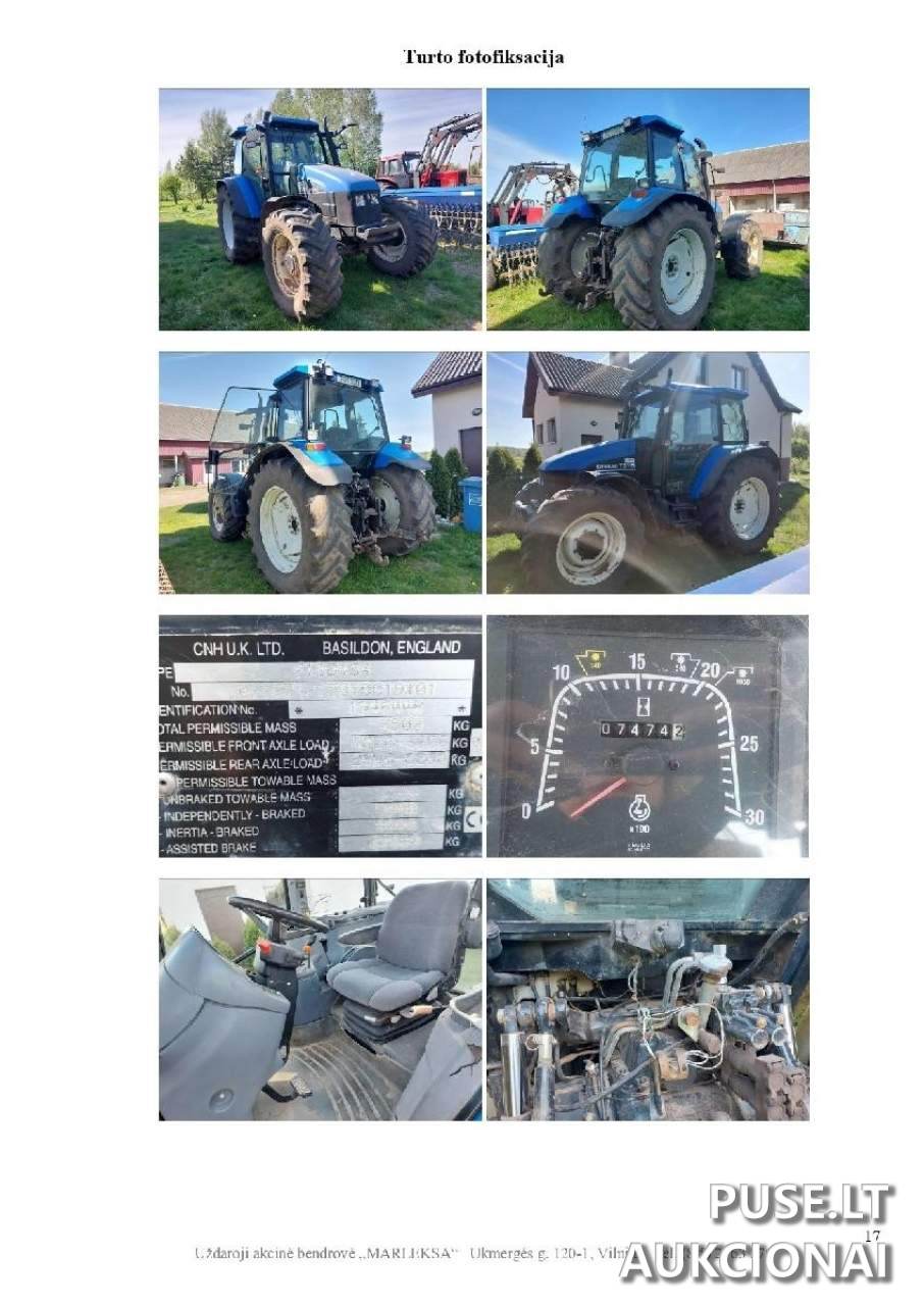 Traktorius New Holland, TS115 Traktoriai, savaeigės mašinos, priekabos, puspriekabės 1
