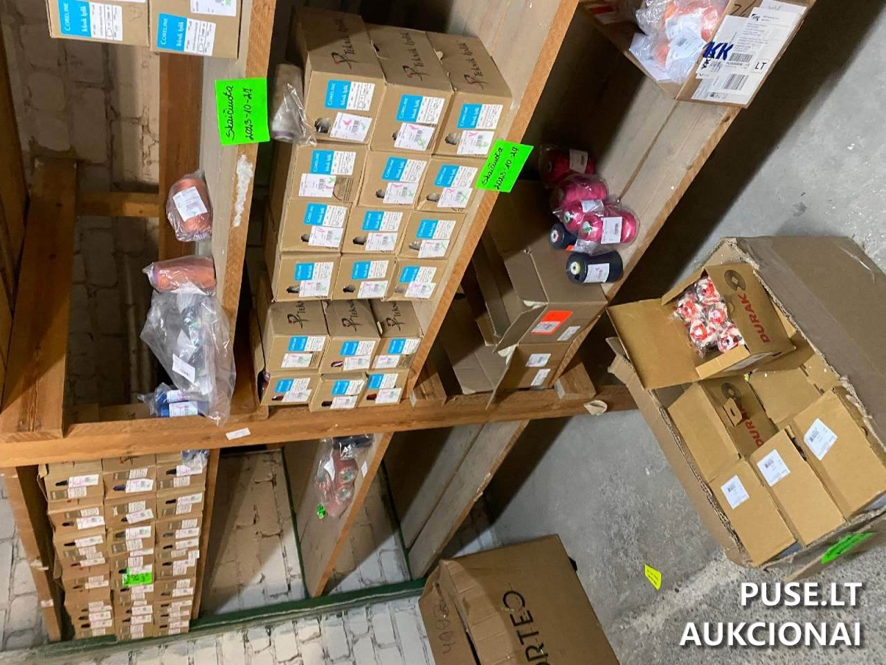 Audiniai, užtrauktukai, sagos, siuvimo siūlai ir kt. Kitas turtas 1