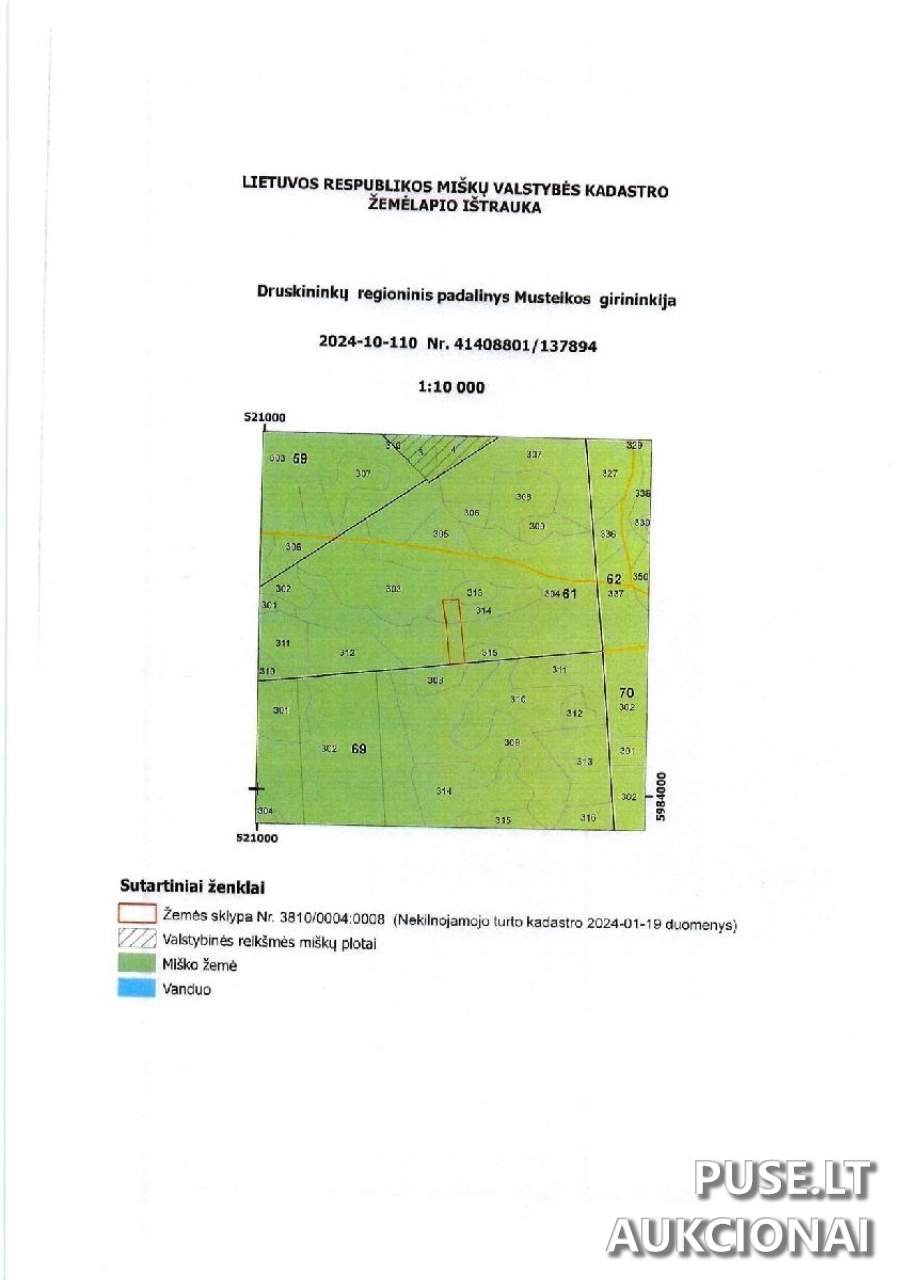 Žemės sklypas Sklypai Margionys, Marcinkonių sen., Varėnos r. sav. 4