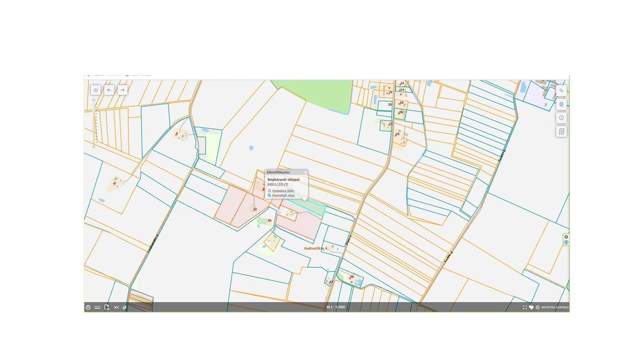 Žemės sklypas Sklypai Baltmiškiai, Šateikių sen., Plungės r. sav. 1