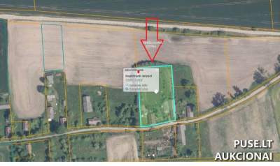 Parduodamas 1/1 žemės sklypas Radviliškio r. sav. gyvenamosios teritorijos 14080 EUR aukcione