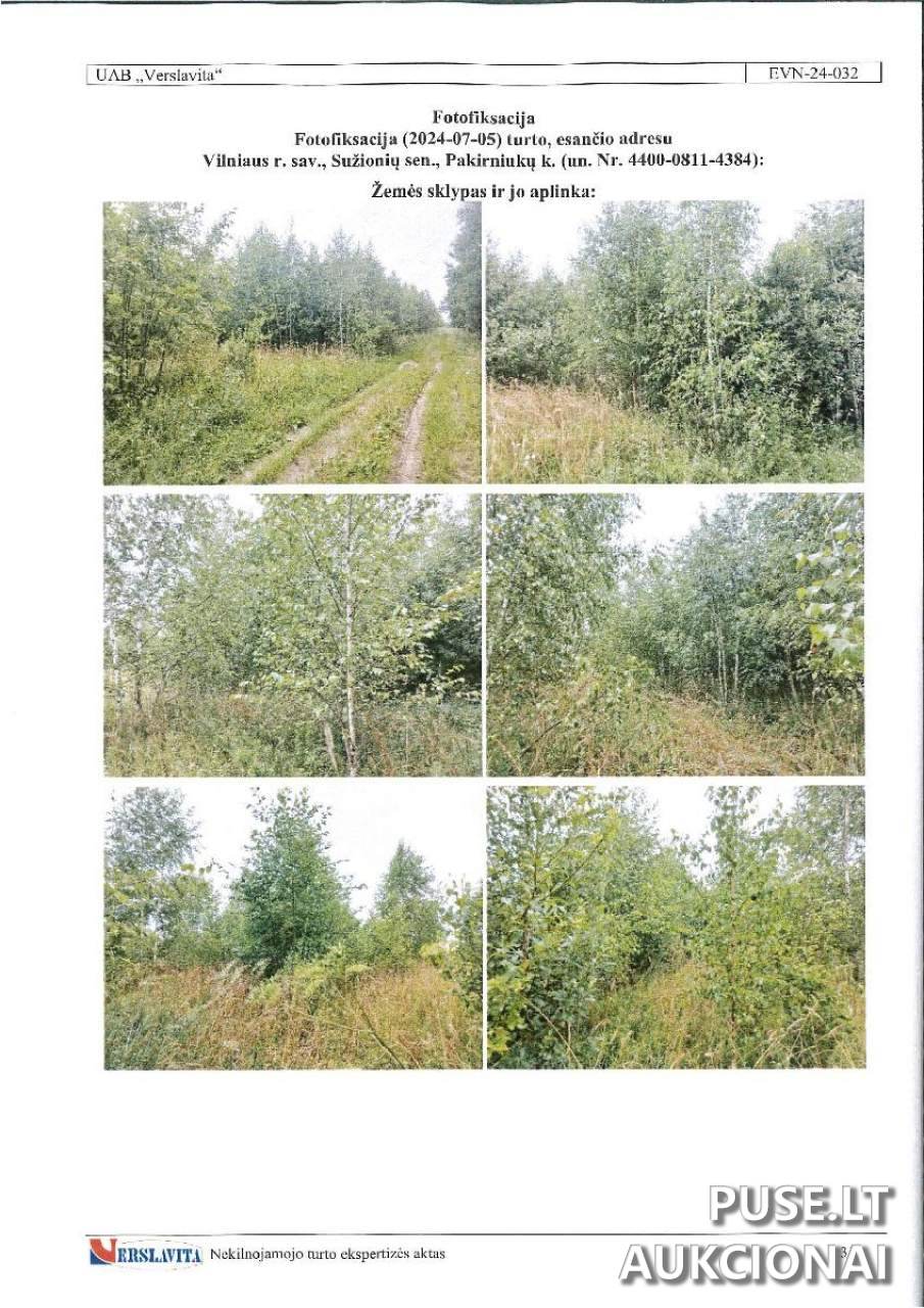 Žemės sklypas Sklypai Pakirniukai, Sužionių sen., Vilniaus r. sav. 2