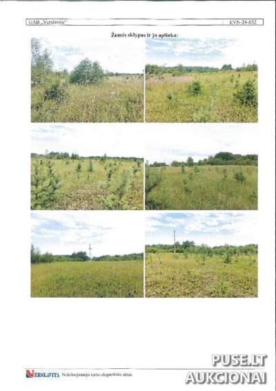 Žemės sklypas Vilniaus rajone, Pakirniukų kaime, parduodamas aukcione už 2100 EUR