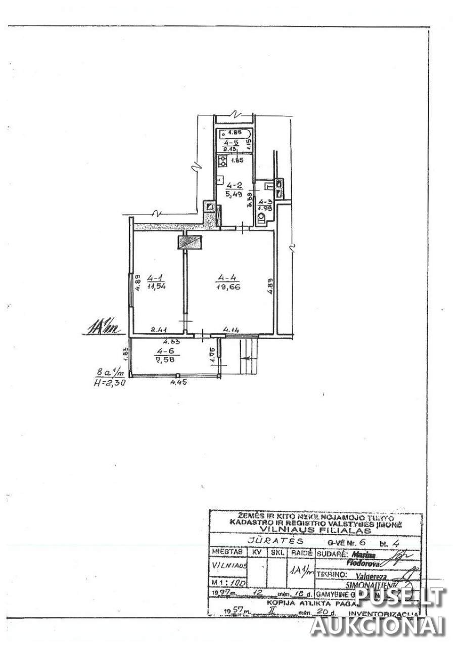 Butas Patalpos/Butai Jūratės g. 6, 10311 Vilnius, Vilniaus m. sav. 1