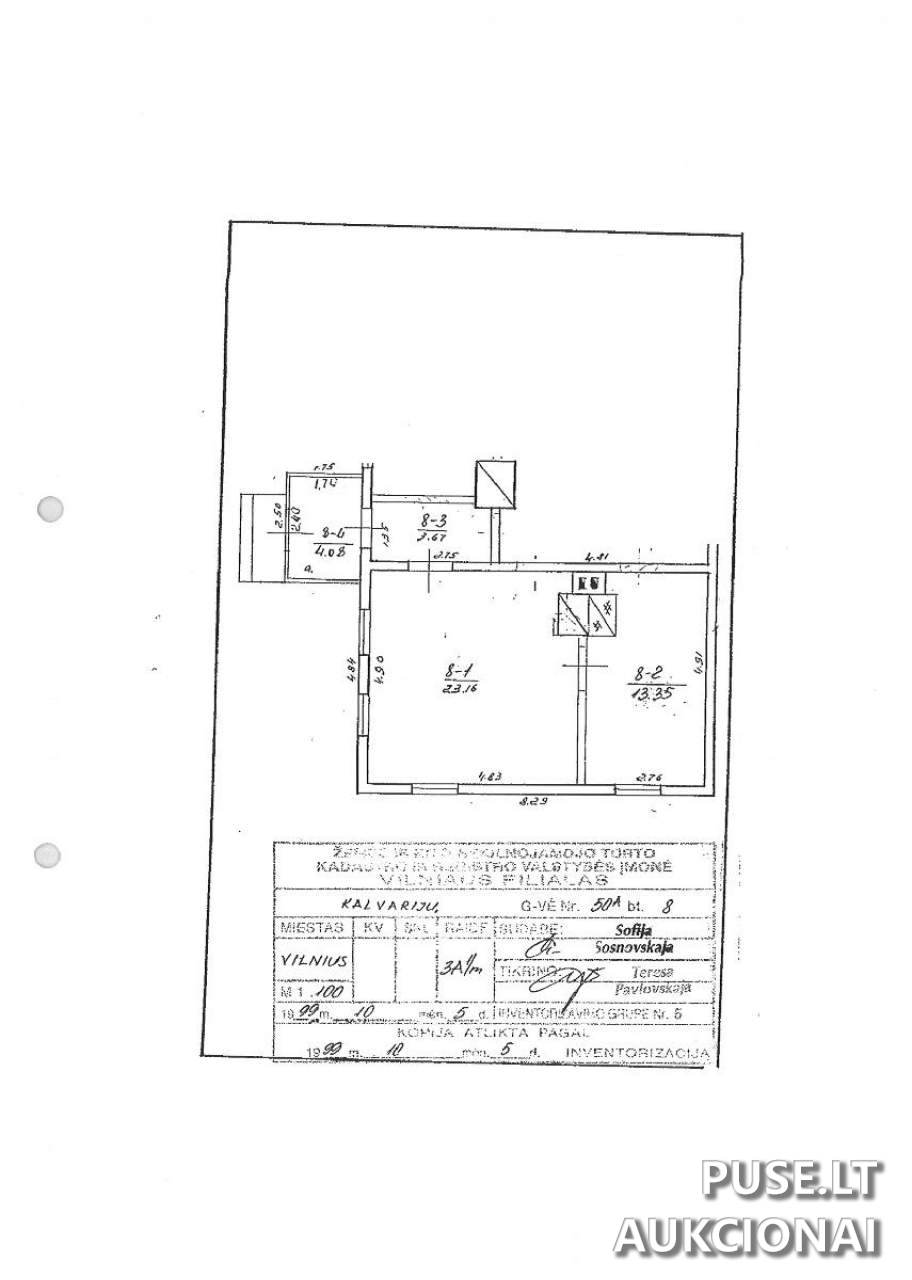 Butas Patalpos/Butai Kalvarijų g. 50A, 09304 Vilnius, Vilniaus m. sav. 1