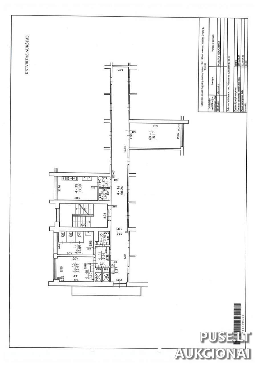 Kambarys Patalpos/Butai Rinktinės g. 42, 09316 Vilnius, Vilniaus m. sav. 1