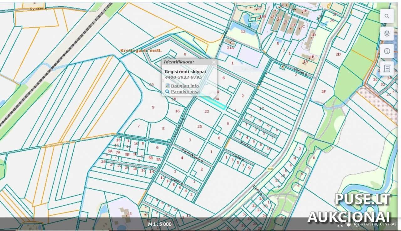Žemės sklypas Sklypai Pramonės g. 23A, 96336 Kretingalė, Kretingalės sen., Klaipėdos r. sav. 1