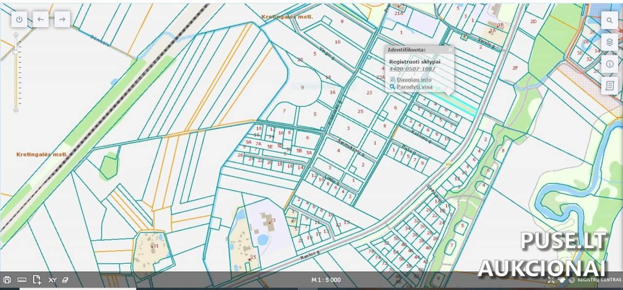 Žemės sklypas Sklypai Ąžuolų g. 17, 96336 Kretingalė, Kretingalės sen., Klaipėdos r. sav. 1