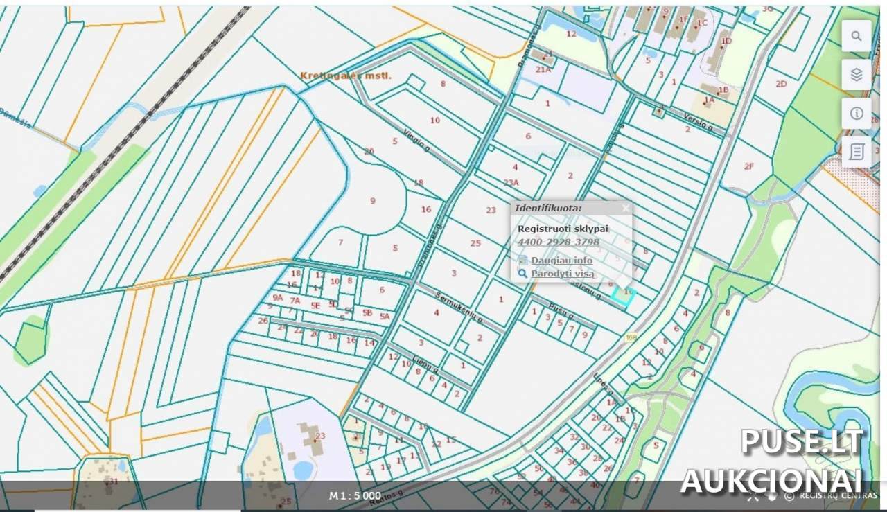 Žemės sklypas Sklypai Kaštonų g. 10, 96336 Kretingalė, Kretingalės sen., Klaipėdos r. sav. 1