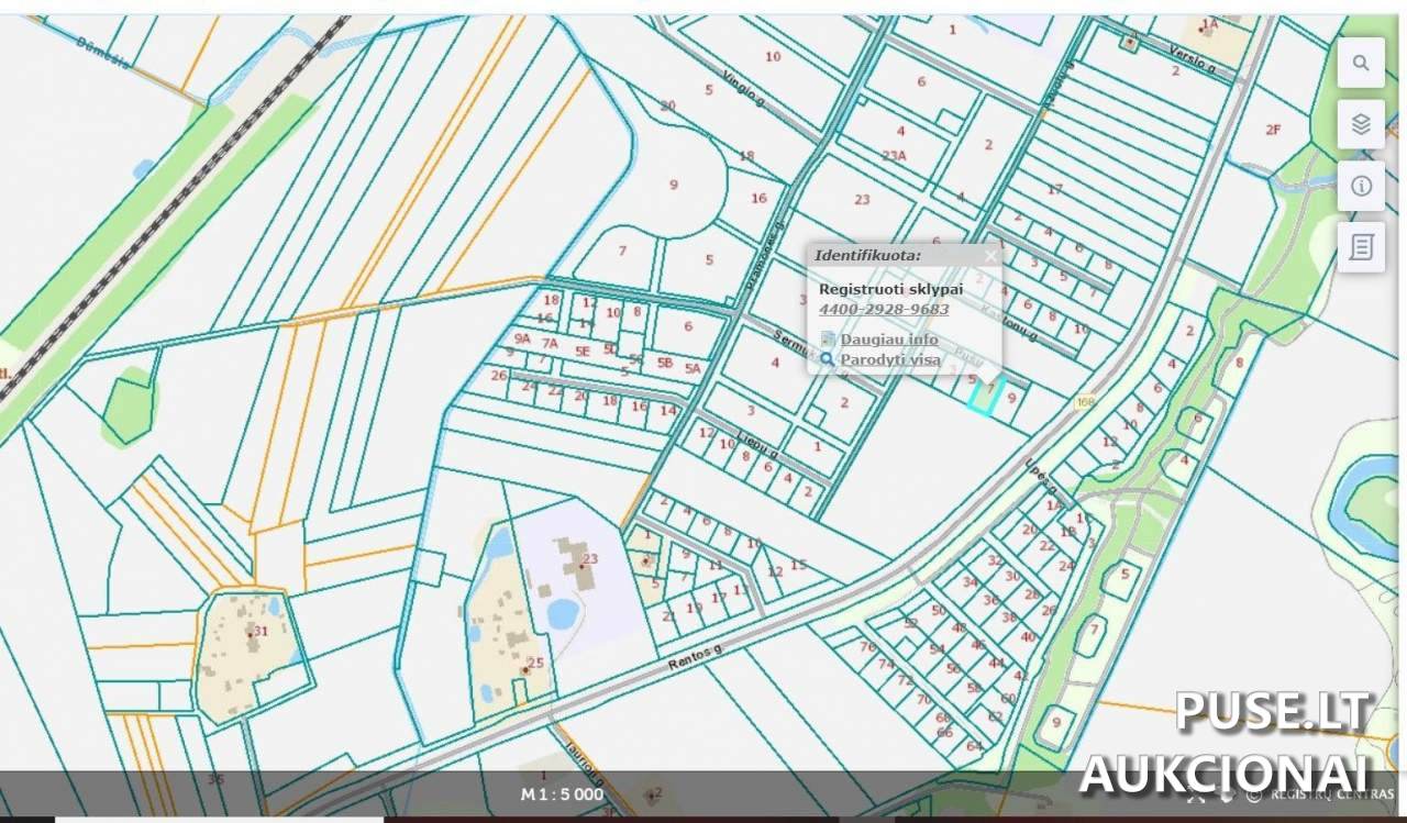 Žemės sklypas Sklypai Pušų g. 7, 96336 Kretingalė, Kretingalės sen., Klaipėdos r. sav. 1