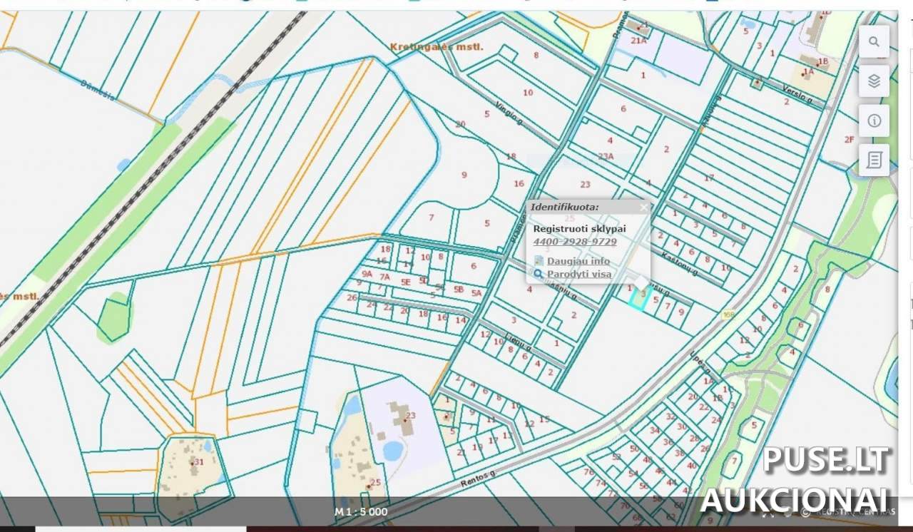 Žemės sklypas Sklypai Pušų g. 3, 96336 Kretingalė, Kretingalės sen., Klaipėdos r. sav. 1