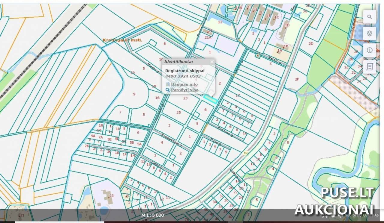Žemės sklypas Sklypai Ąžuolų g. 4, 96336 Kretingalė, Kretingalės sen., Klaipėdos r. sav. 1
